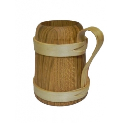 Kufel dębowy zwarty